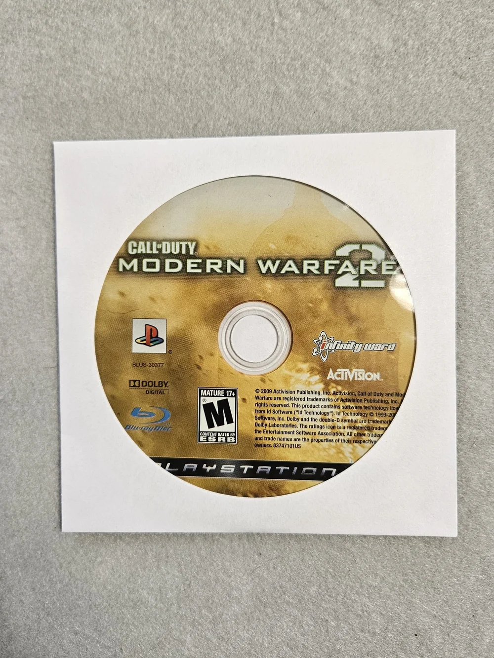 Call of Duty Modern Warfare 2 PS3 Disc Only